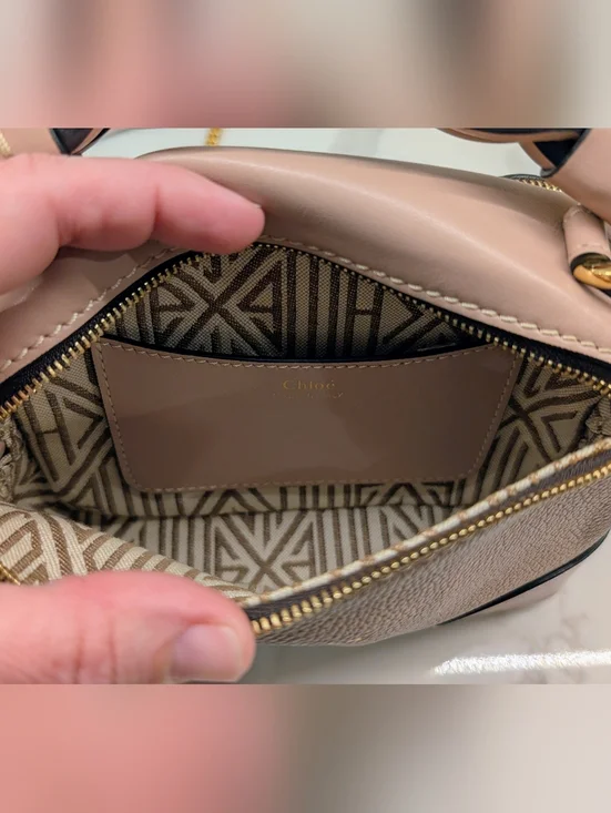 Chloe Mini Daria Leather Crossbody - Picture 7 of 8